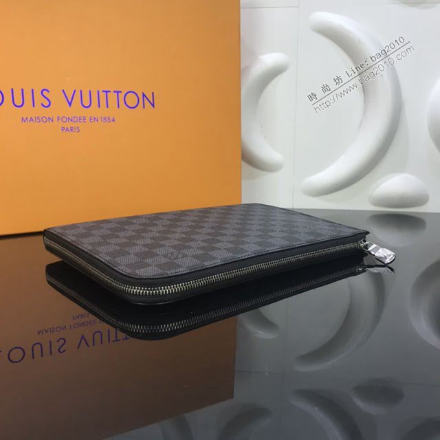 LV包包 LV新款手包 N60113 路易威登Pochette Jour手袋 LV棋盤格收納包  ydh3621